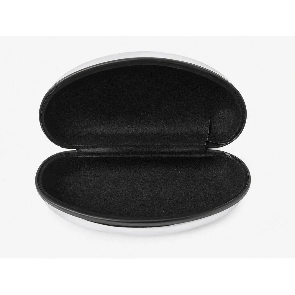 Harley-Davidson Chrome Hard Eyeglass Sunglasses Case Silver Black Pre-Owned